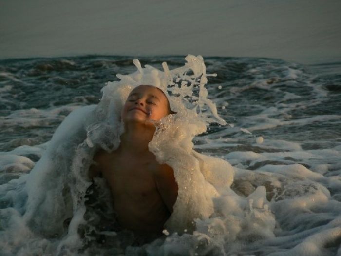 My Son On His 6th B-day At A Pacific Beach