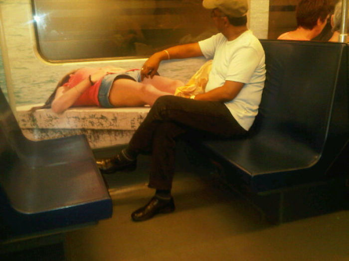 Touchie Feely In The Metro?!