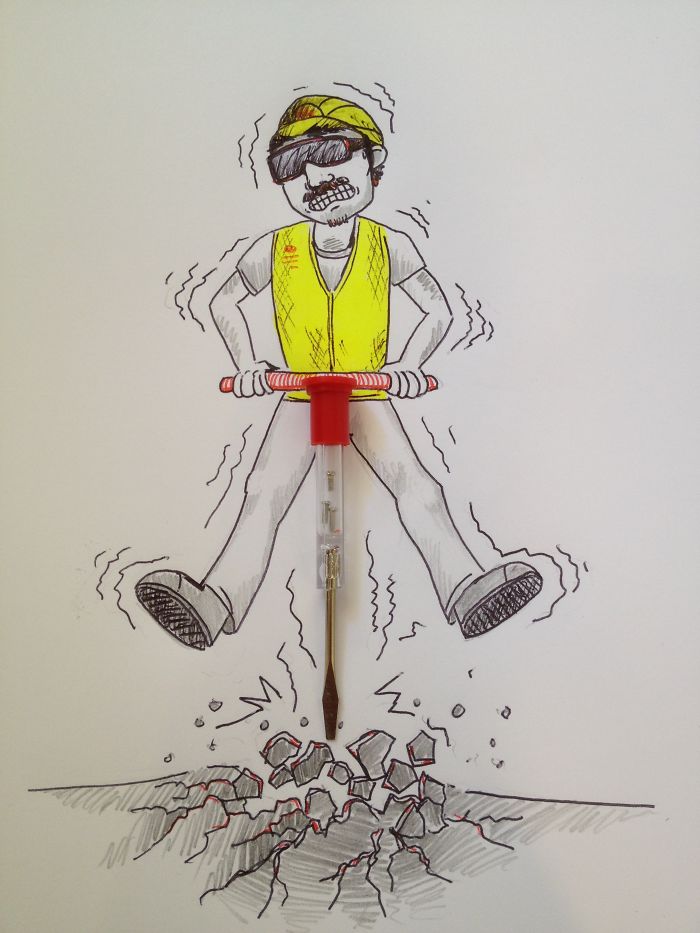 Jack Hammer Eyeglass Screwdriver