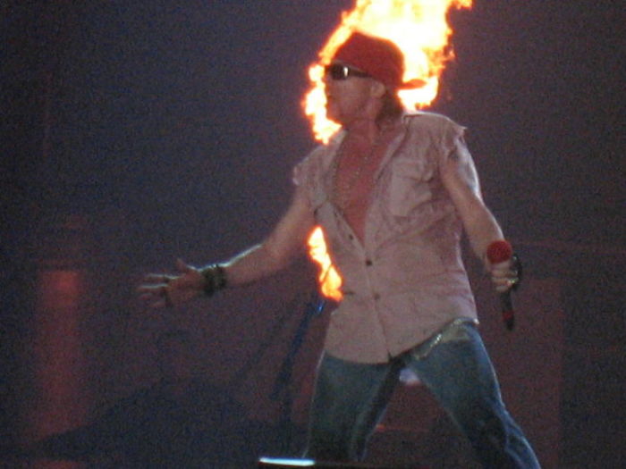Axl Rose On Fire!