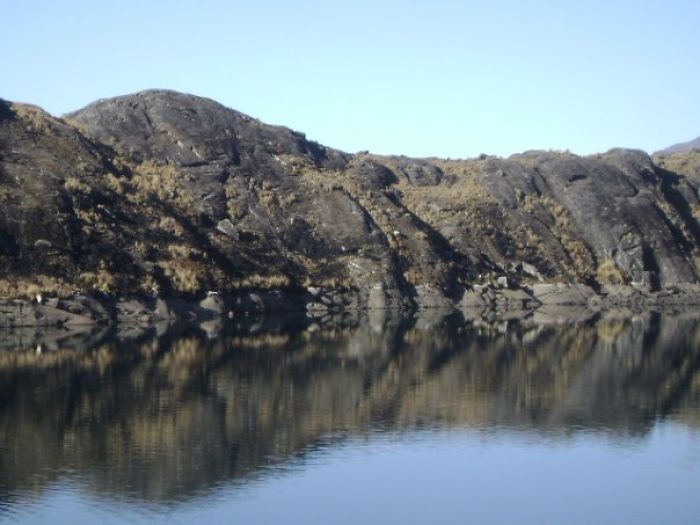 Lake Takesi, La Paz Bolivia - Strange Figures If You See The Cerros And Its Reflection