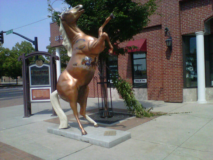 One Of Ogden, Utah Painted Street Horses.