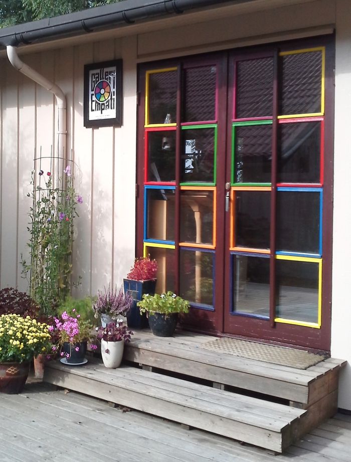 Main Door At Gallery Empati, Opphaug In Norway