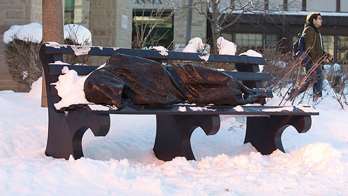 Jesus The Homeless By Timothy Schmalz (toronto)