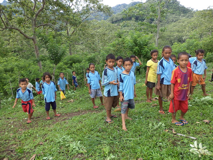 Working Bee At Sdn Golo Mondo Indonesia