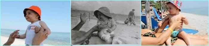 Mother And Son - 30 Years Later - With Her Grand-son :)