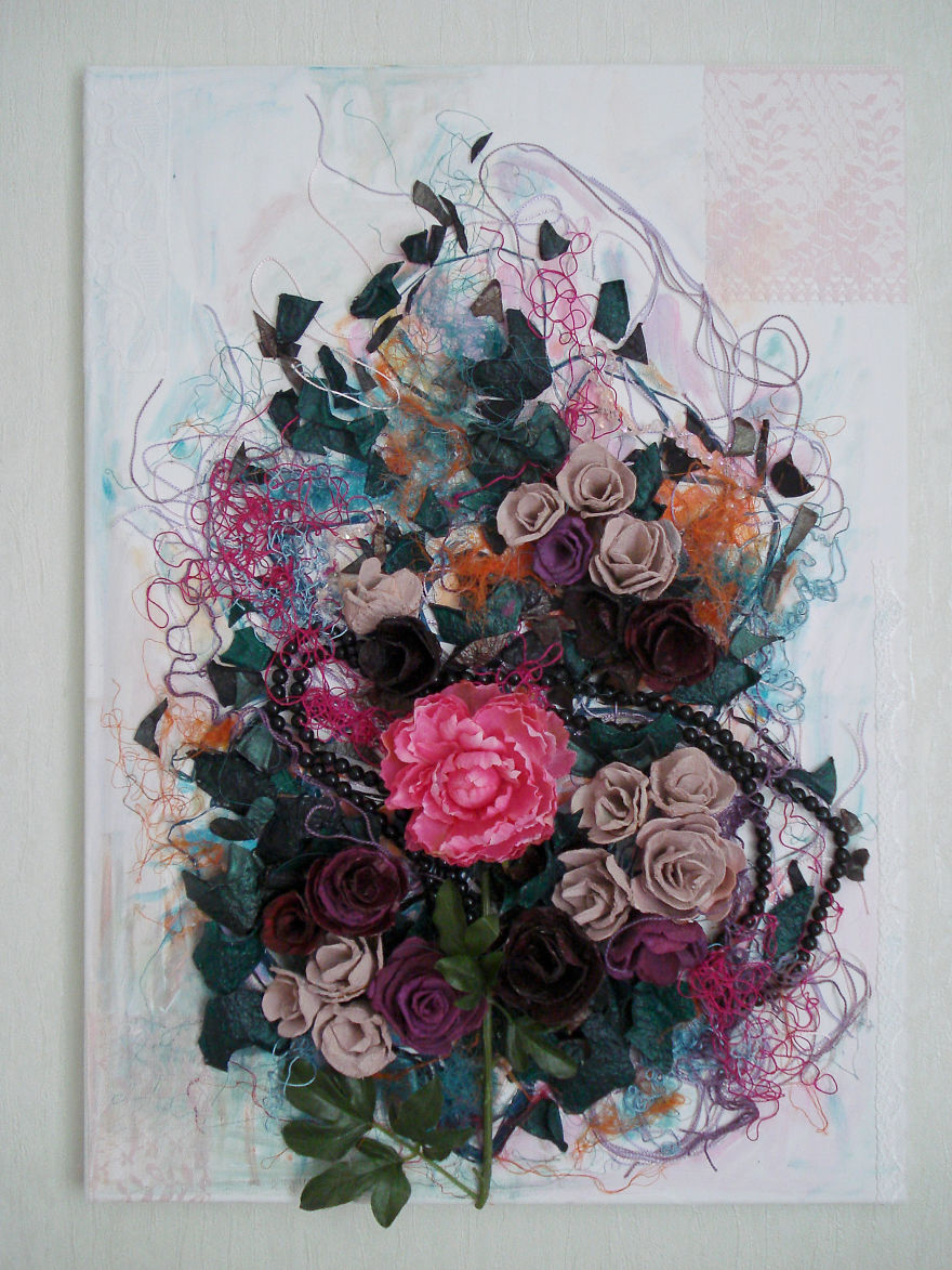 Art From Nature: Floral Collages By Anastasia Kovaleva Art From Nature: Floral Collages By Anastasia Kovaleva