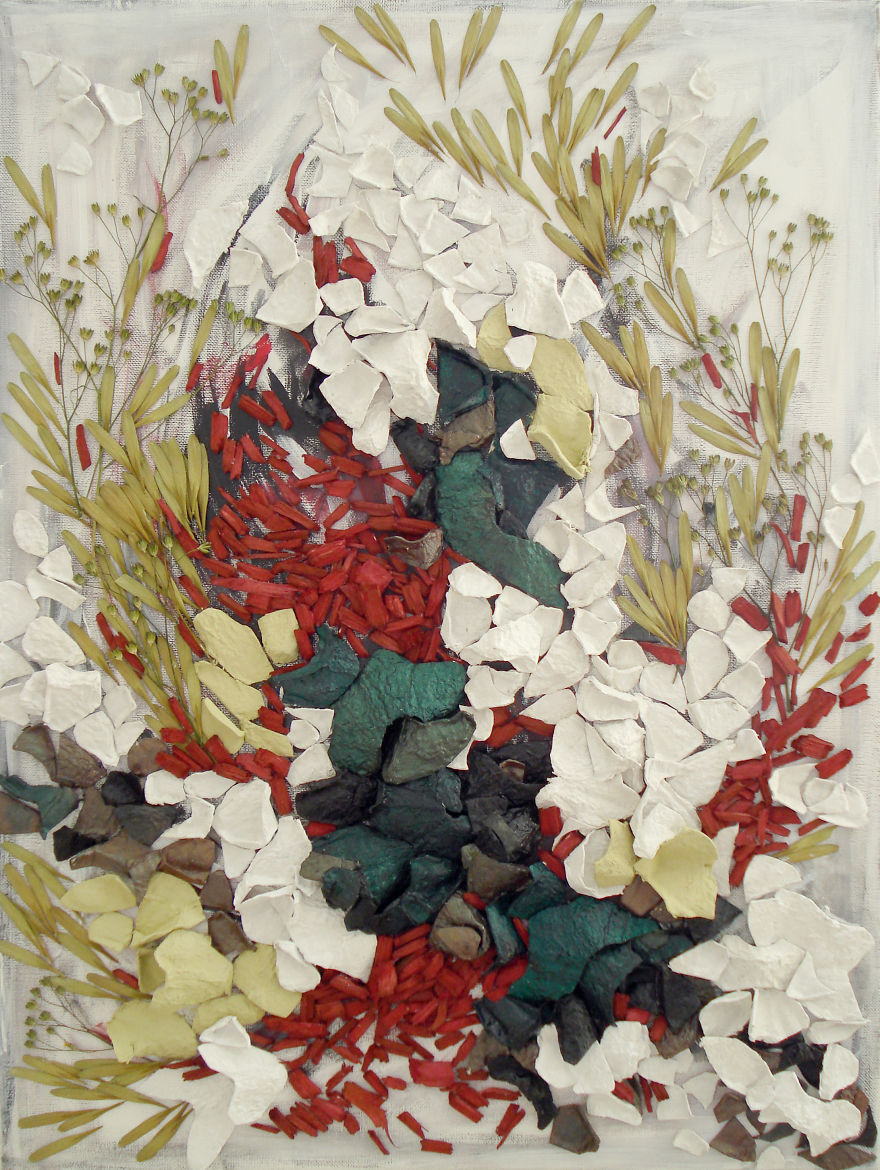 Art From Nature: Floral Collages By Anastasia Kovaleva Art From Nature: Floral Collages By Anastasia Kovaleva