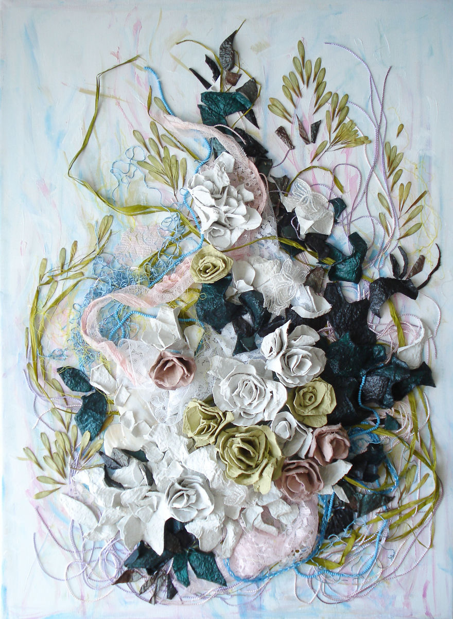 Art From Nature: Floral Collages By Anastasia Kovaleva Art From Nature: Floral Collages By Anastasia Kovaleva