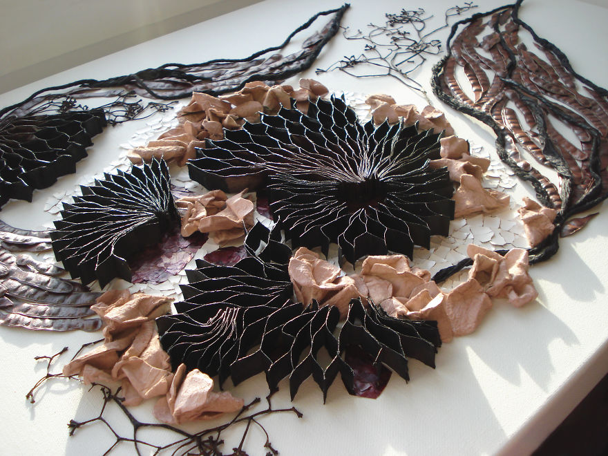 Art From Nature: Floral Collages By Anastasia Kovaleva Art From Nature: Floral Collages By Anastasia Kovaleva