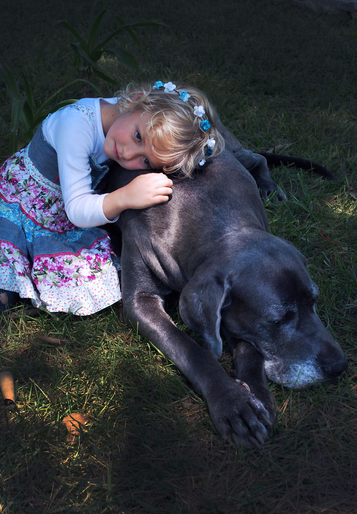 Lou And My Great Dane Jambo