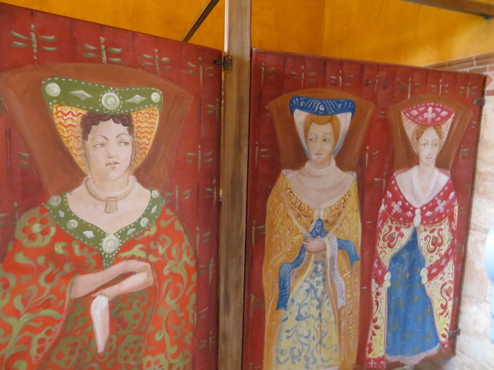 Ladies In Waiting (ladies Room At Castello Di Amorosa In Napa Ca)