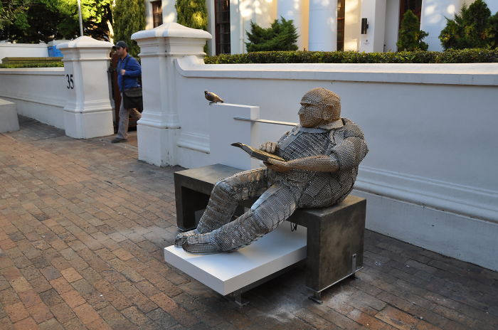 "seemingly Peaceful 1" - Stellenbosch, South Africa - Sculptor - Jean Theron Louw