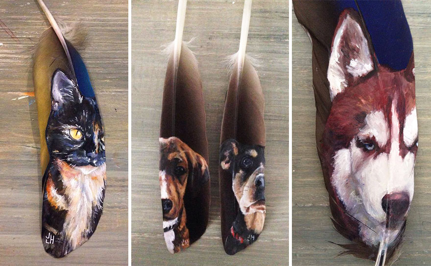 oil-acrylic-paintings-parrot-feathers-jamie-homeister-25 oil-acrylic-paintings-parrot-feathers-jamie-homeister-25