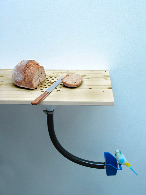 DIY Cutting Board Bird Feeder
