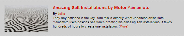 Amazing Salt Installations by Motoi Yamamoto Amazing Salt Installations by Motoi Yamamoto
