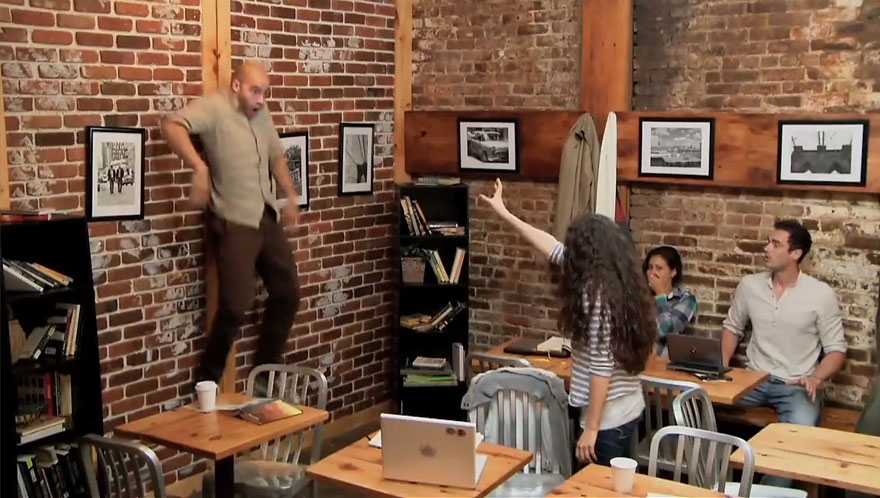 Telekinetic Coffee Shop Prank Shocks Unsuspecting Visitors Telekinetic Coffee Shop Prank Shocks Unsuspecting Visitors