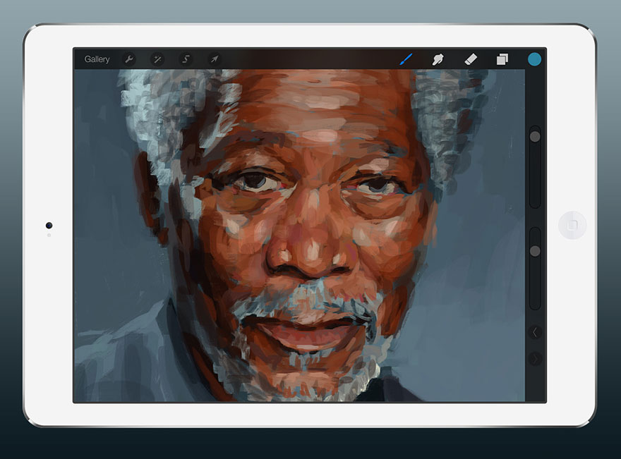 ipad-finger-painting-morgan-freeman-kyle-lambert-1 ipad-finger-painting-morgan-freeman-kyle-lambert-1