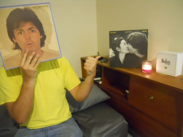 Sleeveface: Internet Trend Of People Posing With Old Vinyl Sleeves