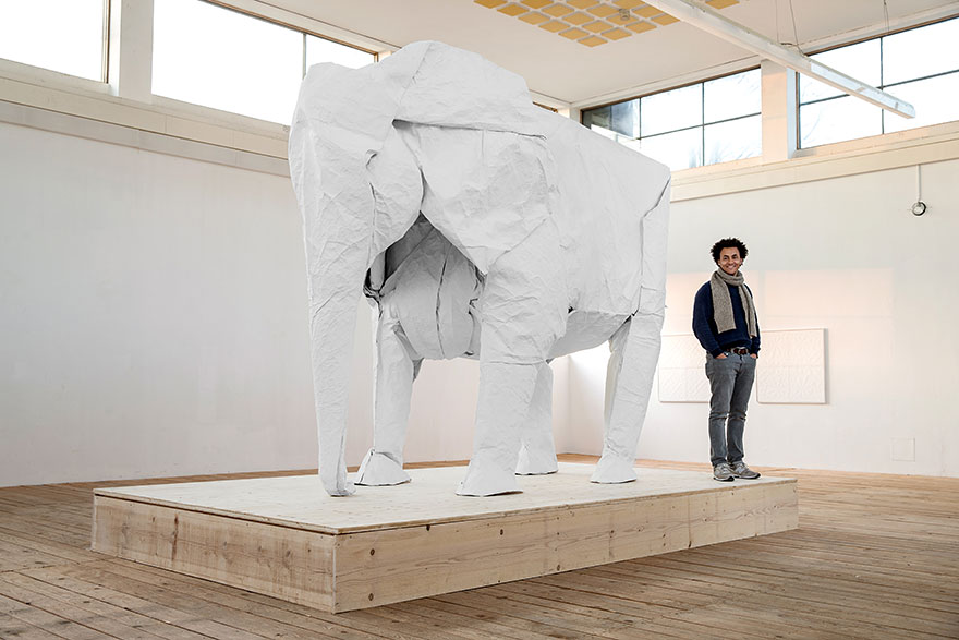 origami-lifesize-white-elephant-sipho-mabona-1 origami-lifesize-white-elephant-sipho-mabona-1