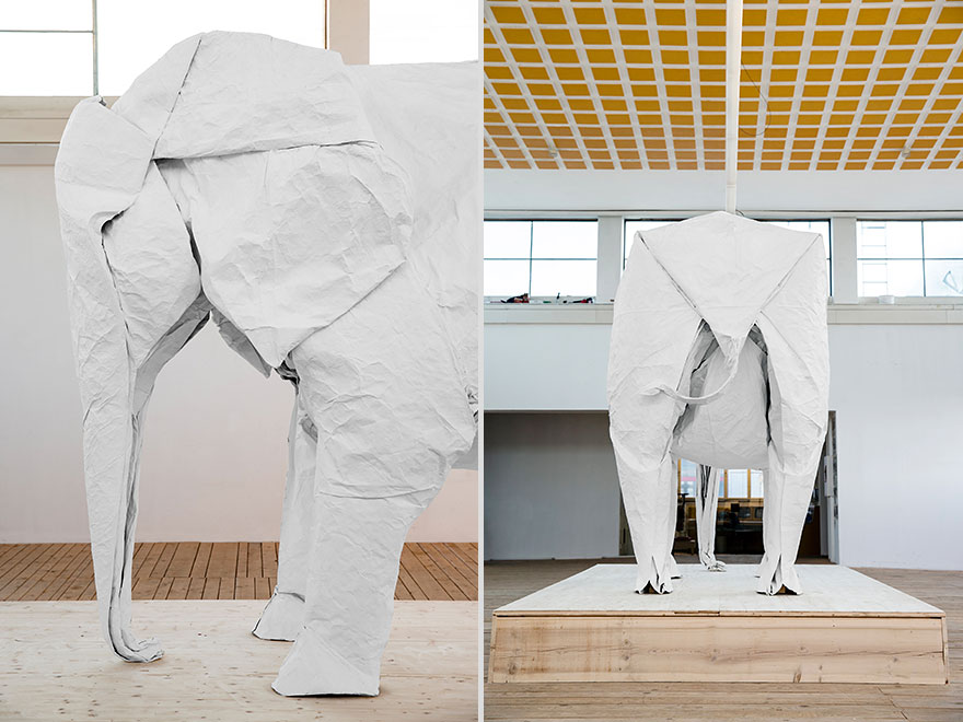 origami-lifesize-white-elephant-sipho-mabona-11 origami-lifesize-white-elephant-sipho-mabona-11