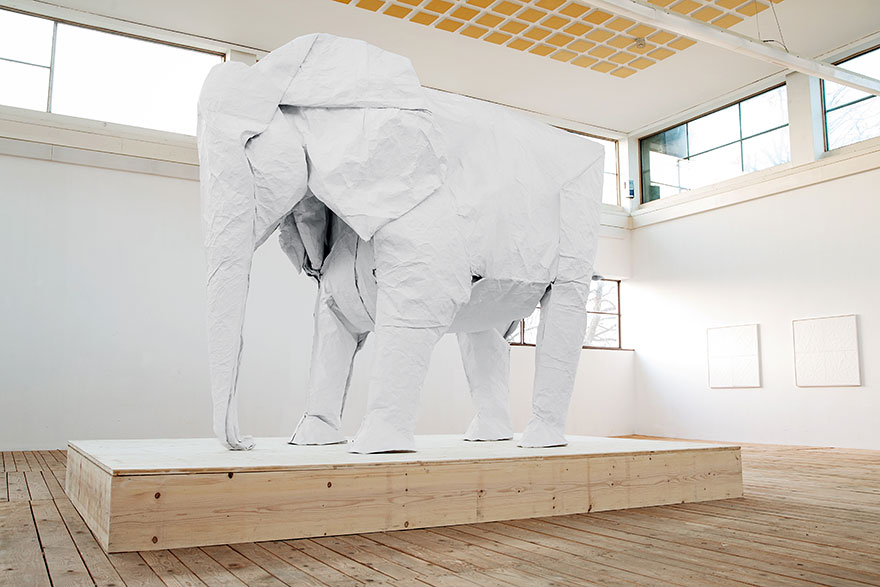 origami-lifesize-white-elephant-sipho-mabona-2
