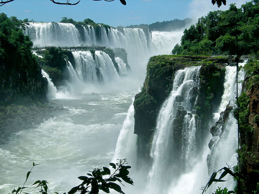 Iguazu Falls with forest, Argentina/Brazil Iguazu Falls with forest, Argentina/Brazil