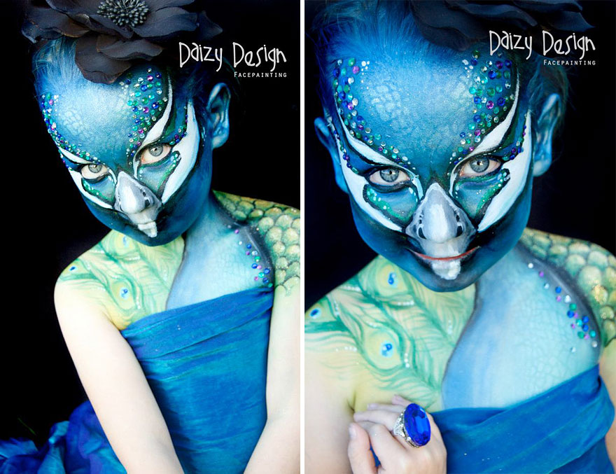 New Zealand-Based Artist Turns Her Kids' Faces Into Fantasy Creatures