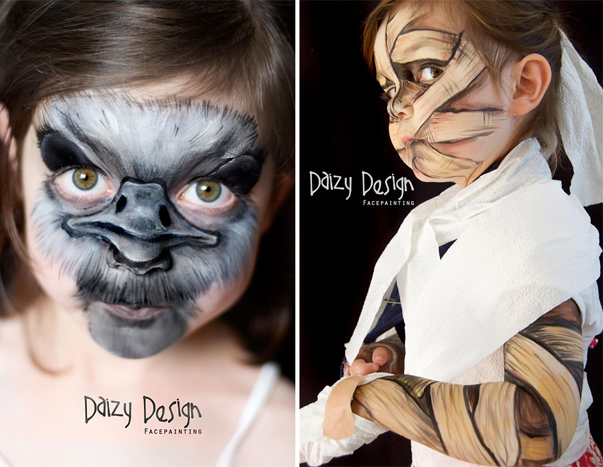 New Zealand-Based Artist Turns Her Kids' Faces Into Fantasy Creatures