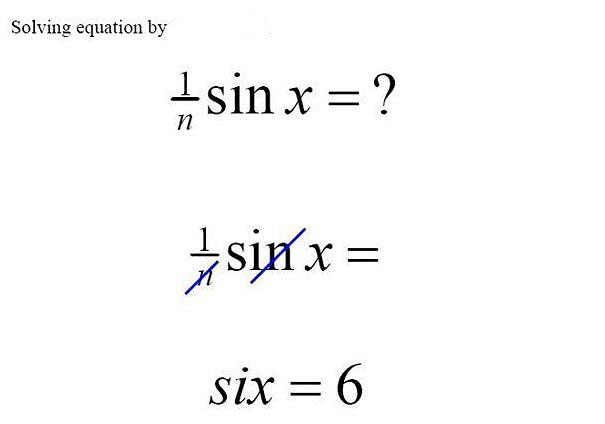 Smartass kid's clever test answer equating "six" to 6. Smartass kid's clever test answer equating "six" to 6.