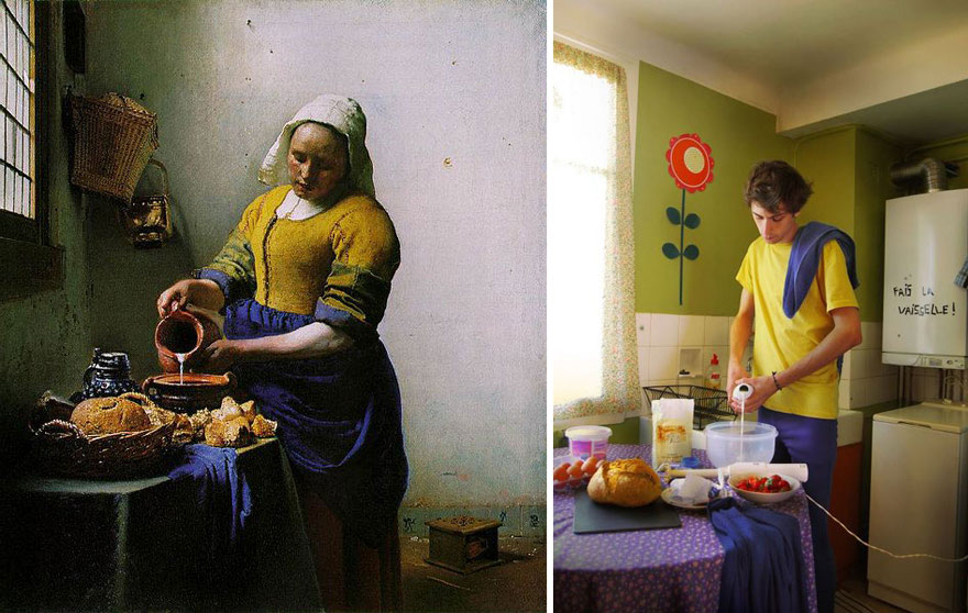 modern-photo-remakes-famous-paintings-12 modern-photo-remakes-famous-paintings-12