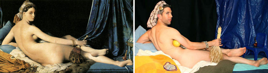 modern-photo-remakes-famous-paintings-8 modern-photo-remakes-famous-paintings-8