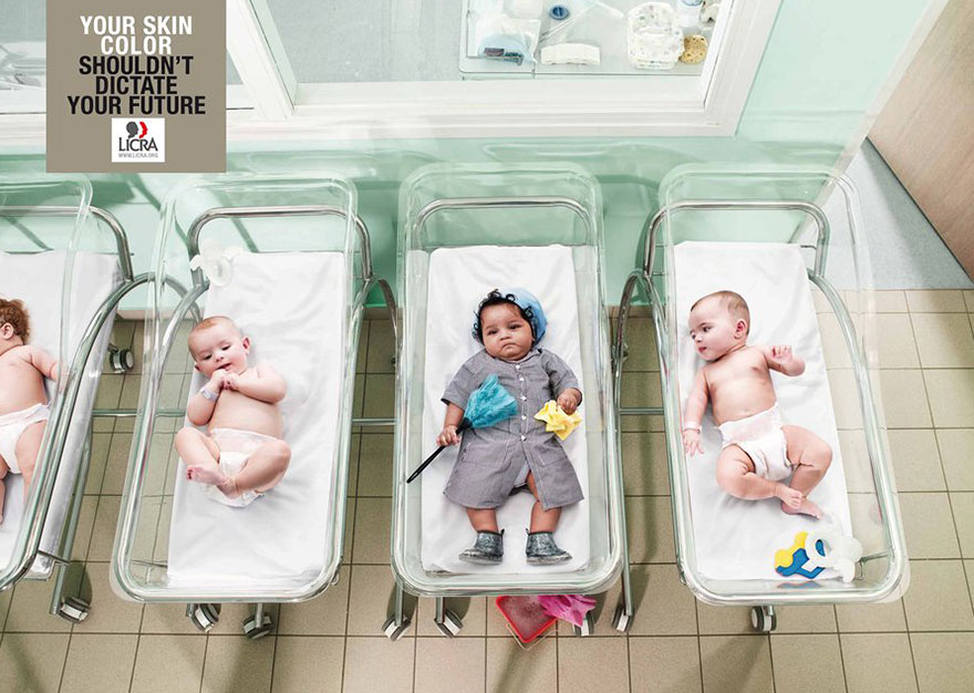 Babies in hospital cribs with a message about skin color and future influence, highlighting powerful advertisements. Babies in hospital cribs with a message about skin color and future influence, highlighting powerful advertisements.