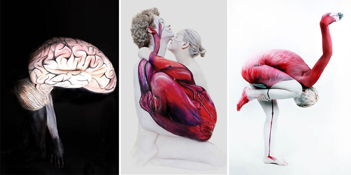 Incredible Body Paintings By Gesine Marwedel Transform People Into Animals And Organs