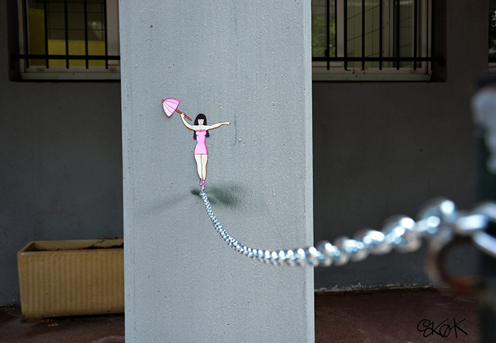 24 More Clever And Playful Street Art Ideas By OakOak