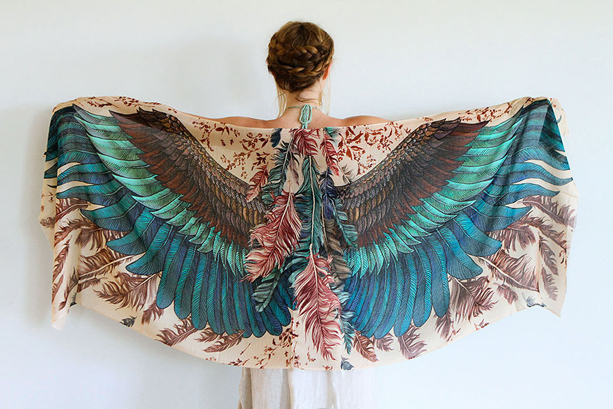 bird-scarves-wings-feather-fashion-design-shovava-1 bird-scarves-wings-feather-fashion-design-shovava-1