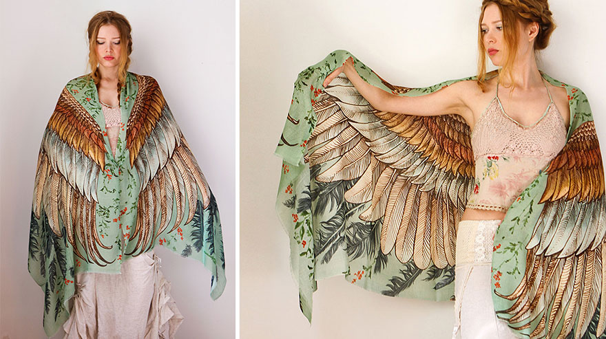 bird-scarves-wings-feather-fashion-design-shovava-14 bird-scarves-wings-feather-fashion-design-shovava-14