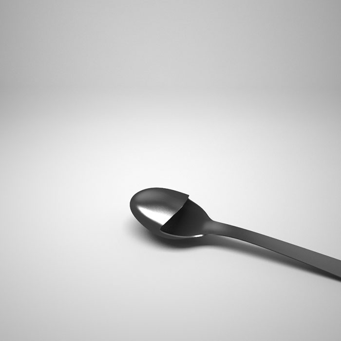 Unique half covered silver spoon Unique half covered silver spoon