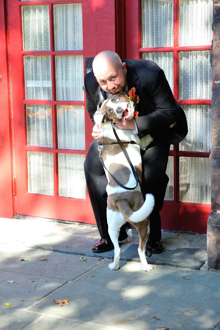 The Ring Bearer Enjoying The Spotlight