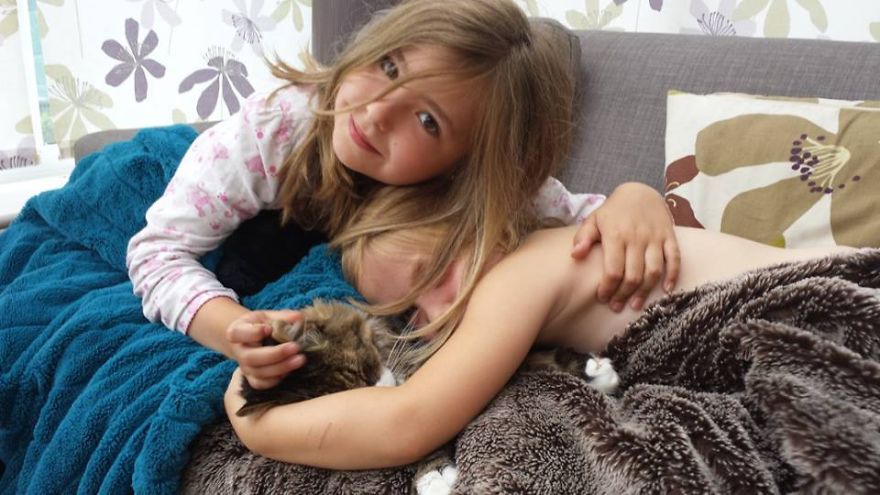 Cat Cuddles. Best Way To Spend Any Morning.