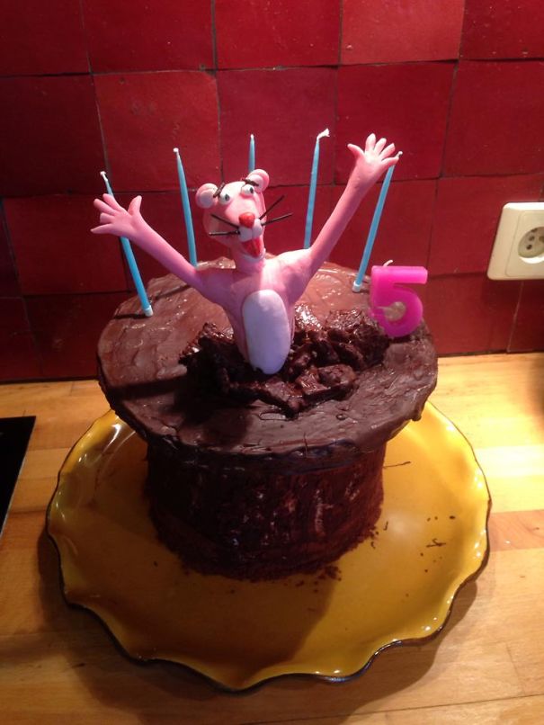 Pink Panther Cake