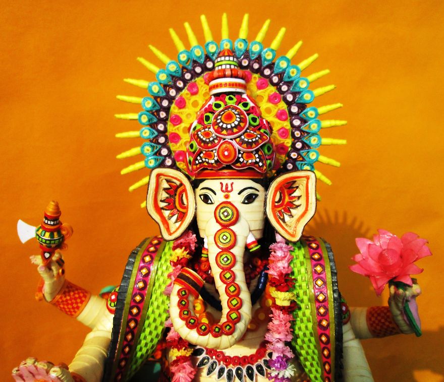 Quilled 3D Paper Statues