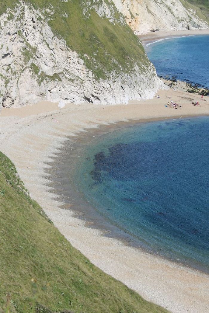 Crown Shaped Beach Near Durdle Door, Jurassic Coast, England