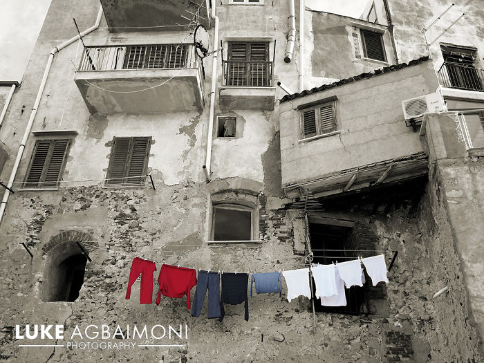 Clothesline In Cefalu - Sicily - Italy