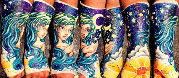 Girl Painting Cast Art