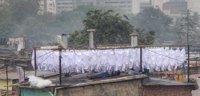 Sleeping Indian At Dhobi Ghat (mumbai)