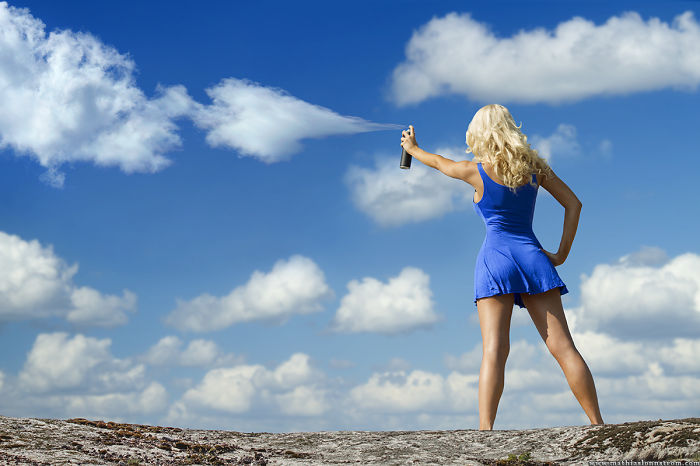 "when There Aren't Enough Clouds" - Photographer: Mathias Lönnström, Model: Katri Hakkarainen
