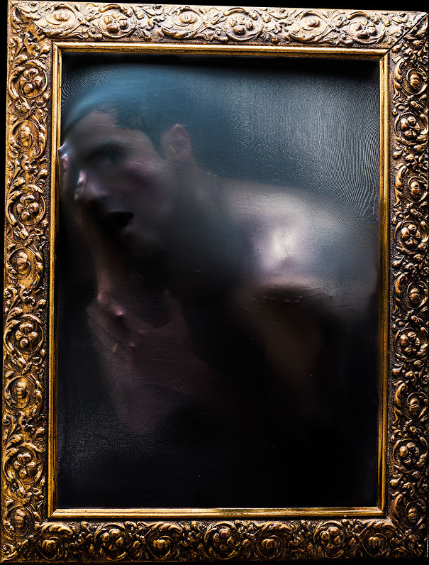 Photographic Portraits Behind The Canvas By Luca Pierro