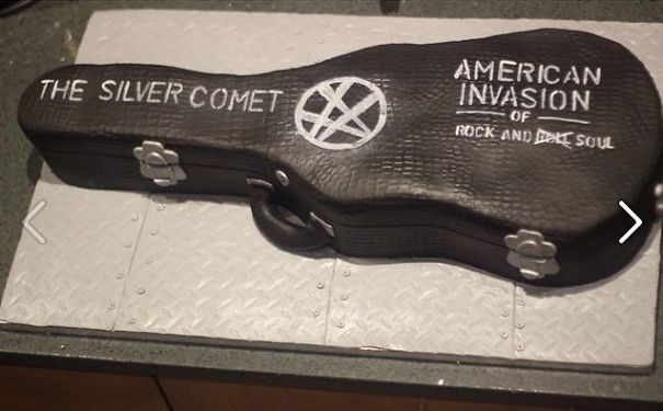 The Silver Comet Band Of Atlanta, Ga., Fabulous Guitar Case Cake