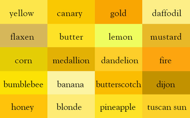 Writer Creates "Color Thesaurus" To Help You Correctly Name Any Color Imaginable Writer Creates "Color Thesaurus" To Help You Correctly Name Any Color Imaginable